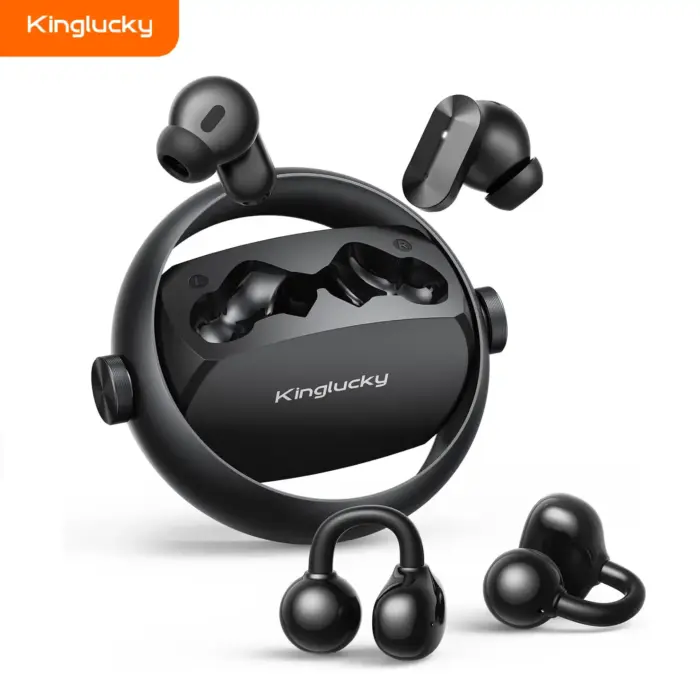 Kinglucky 2-in-1 TWS Earbuds | In-Ear ANC & Open-Ear, One Case