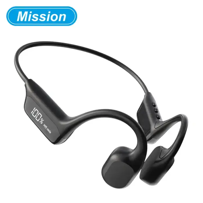 Bone Conduction Headphones with LED Display, MP3 Mode & BT 5.4