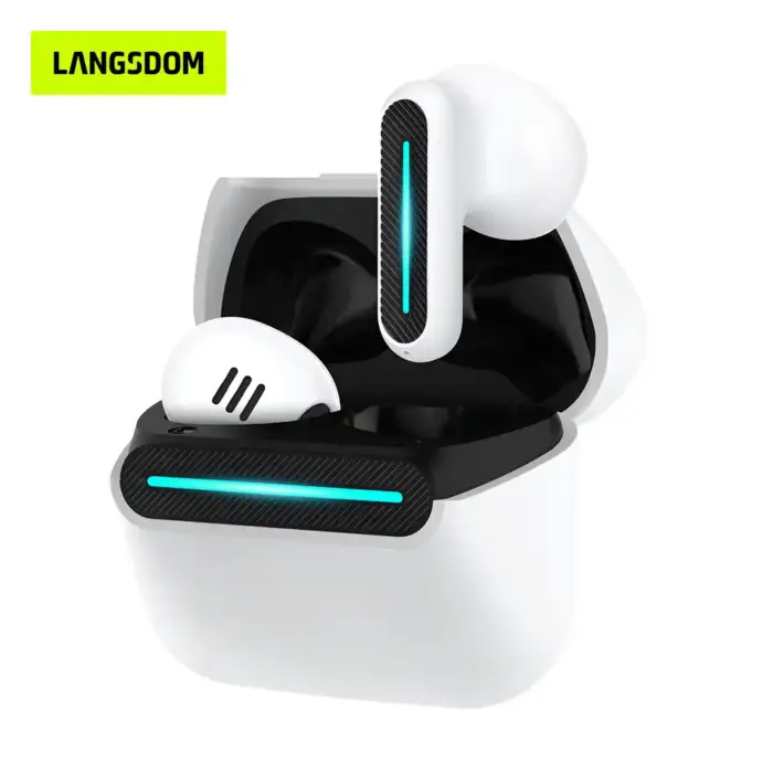 Langsdom Delta TWS Earbuds | Bluetooth 5.3, RGB LED & ENC Mic