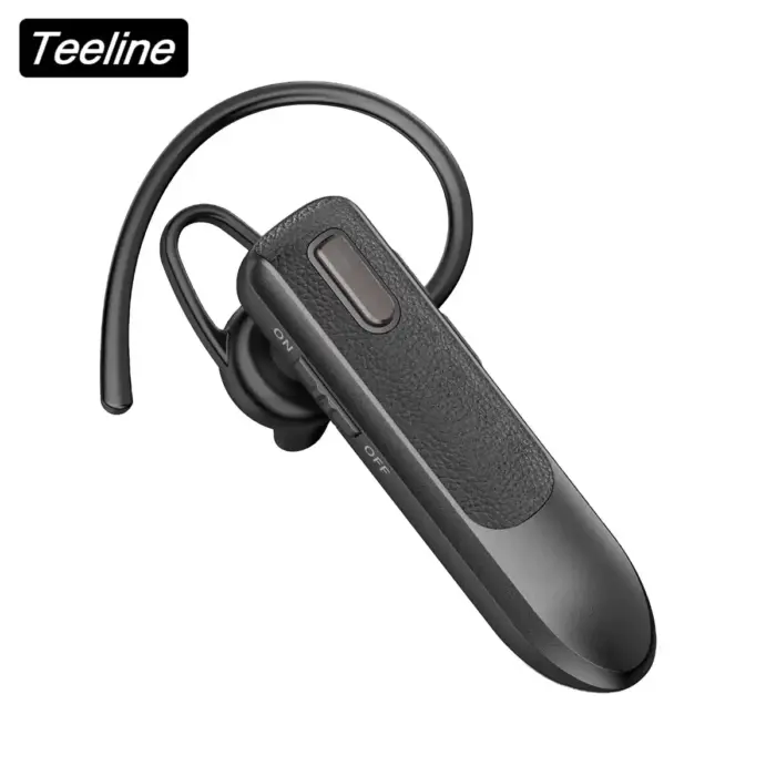 Single-Ear Bluetooth Headset with Graphene Driver, 16H & Multipoint